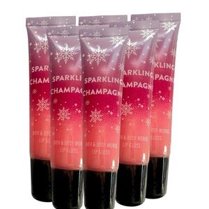 Bath & Body Works Sparkling Champagne Lip Gloss - Set of 6 (case pack) NWT